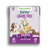 Naturediet Feel Good Grain Free Puppy food packaging on a white background