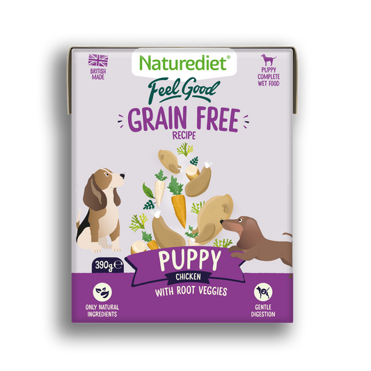 Feel Good Grain Free Puppy with Chicken (18 x 390g Cartons)