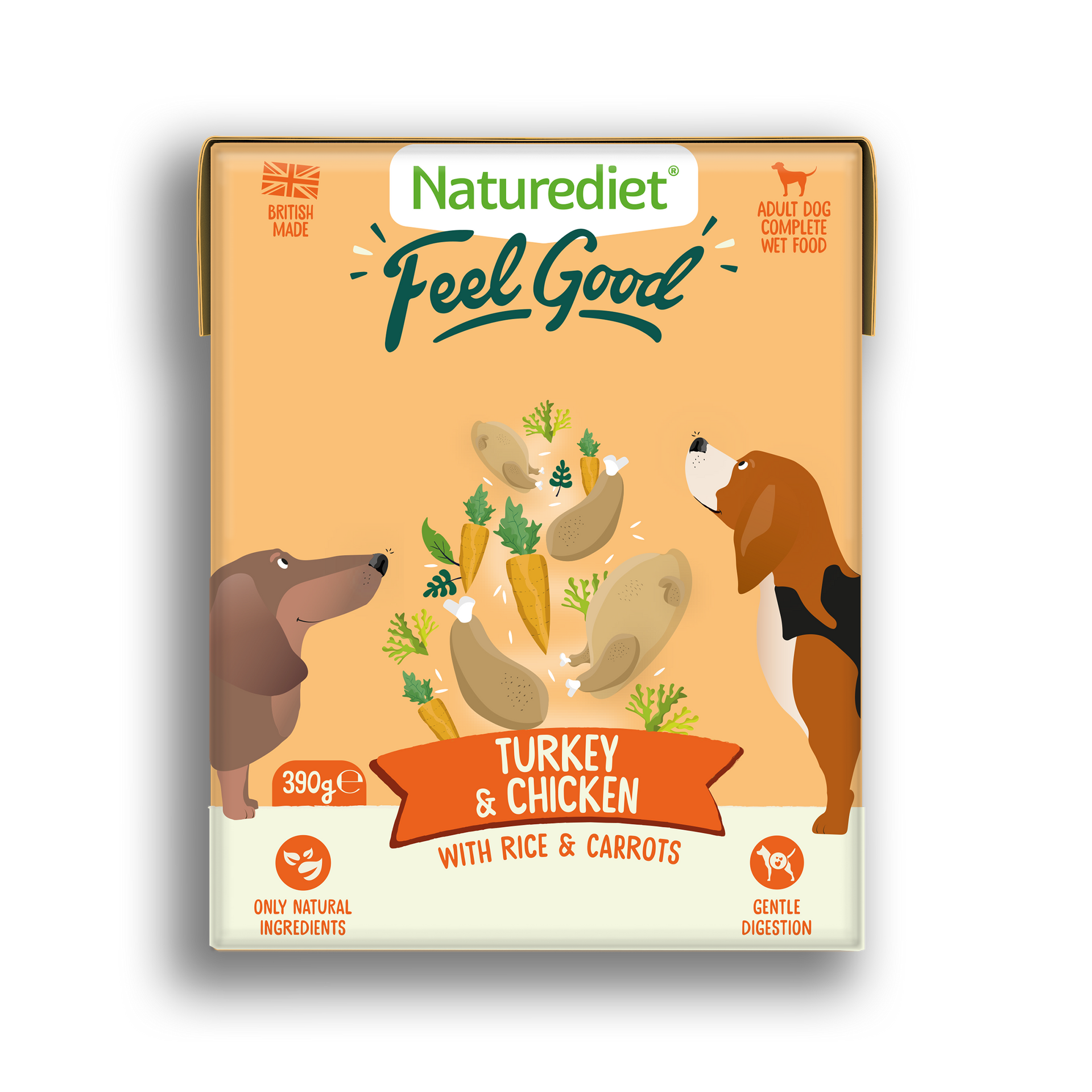 Feel Good Turkey & Chicken (18 x 390g Cartons) – Naturediet