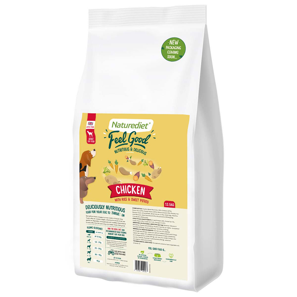 Feel Good Chicken, Rice & Sweet Potato Dry Dog Food Naturediet
