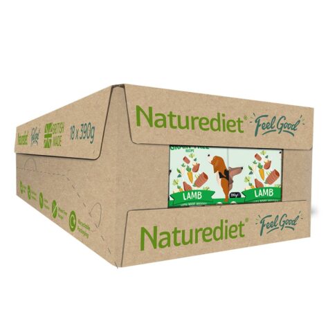 Naturediet Grain Free Lamb Wet food case of 18x390g