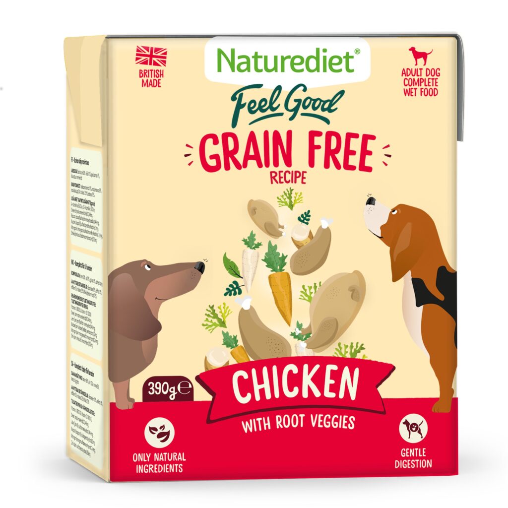 Feel Good Grain Free Dog Food Chicken 390g Naturediet