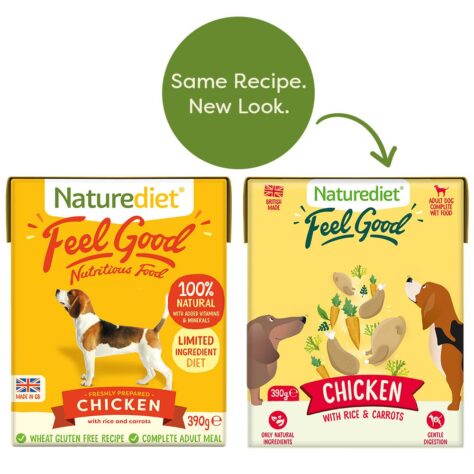 Feel Good chicken, 390g recyclable cartons