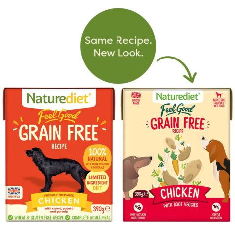 Feel Good grain free chicken, 390g recyclable cartons