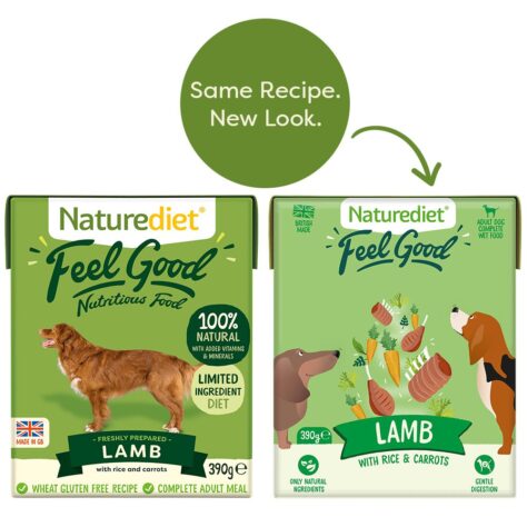 Feel Good lamb, 390g recyclable cartons