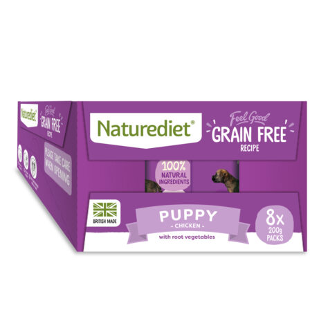 Naturediet puppy food Feel Good Mini's Grain Free Puppy 200g
