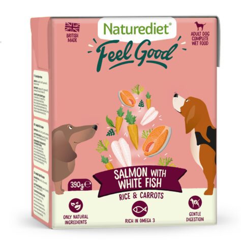 Feel Good Salmon and White Fish 390g recyclable cartons