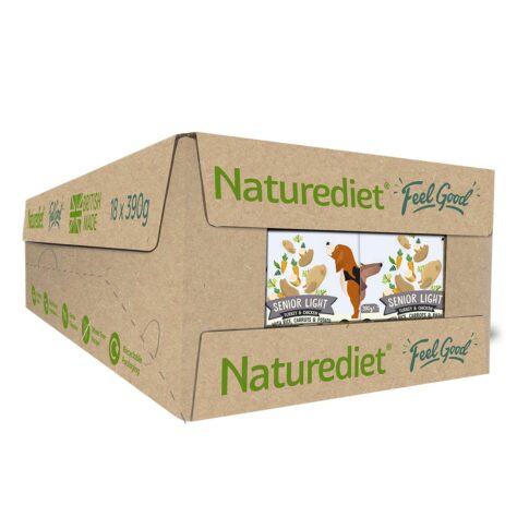 Naturediet Senior Light Wet food case of 18x390g