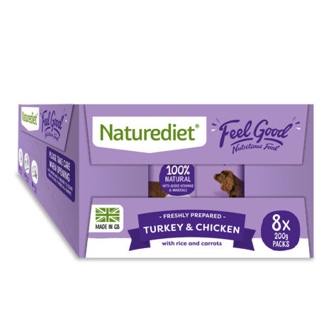 Naturediet dog food Feel Good Mini's Turkey & Chicken 200g