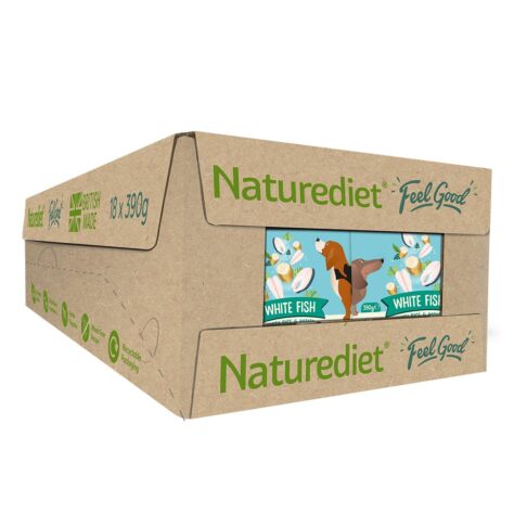 Naturediet Feel Good Fish Wet food case of 18x390g