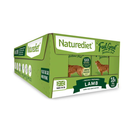 18 cartons of lamb dog food
