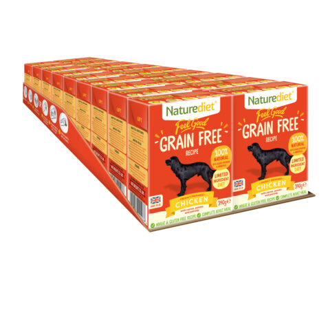 Grain free chicken dog food - case of 18