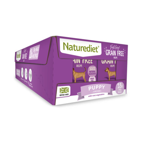 18 cartons of grain free puppy food