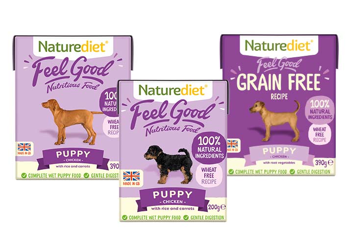 Naturediet puppy food range