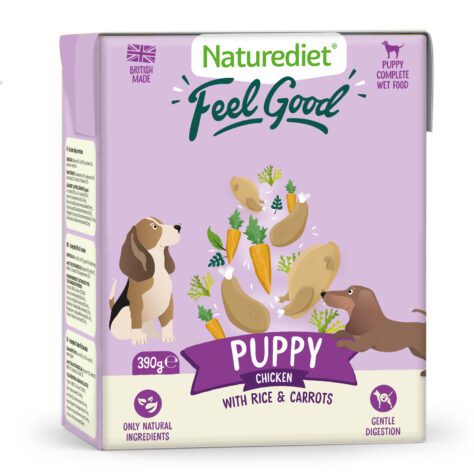 New design Feel Good Puppy chicken, 390g