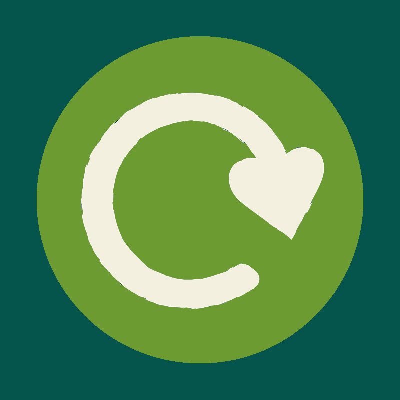 The green recycle icon The green recycle icon
